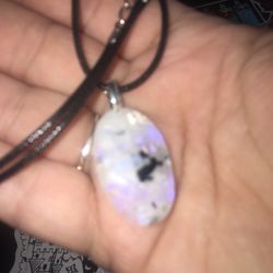 Rainbow Moonstone Necklace 