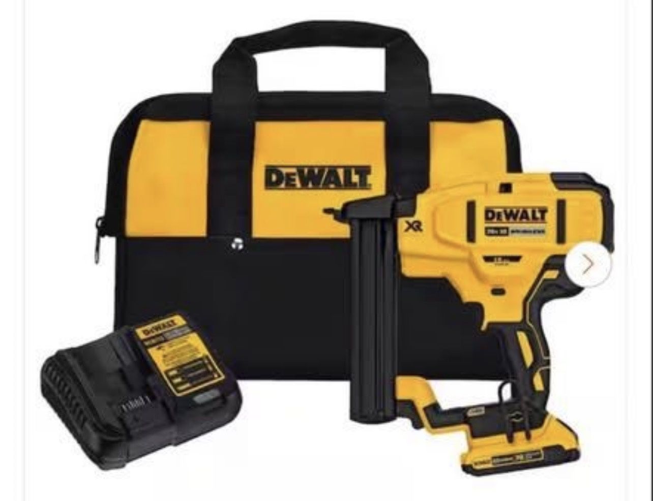 Dewalt 20V Max XR Lithium Ion Cordless 18-Gauge Narrow Crown Stapler Kit With 2.0Ah Battery,Charger