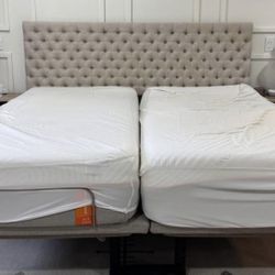 New Adjustable Bed Frame With Headboard And Legs To Frame