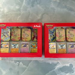 Pokémon TCG Scarlet & Violet 151 Mini Tin 4-Pack Sam's Club Sealed PACK #1