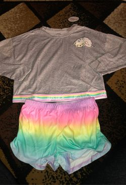 Justice pajama set size 10