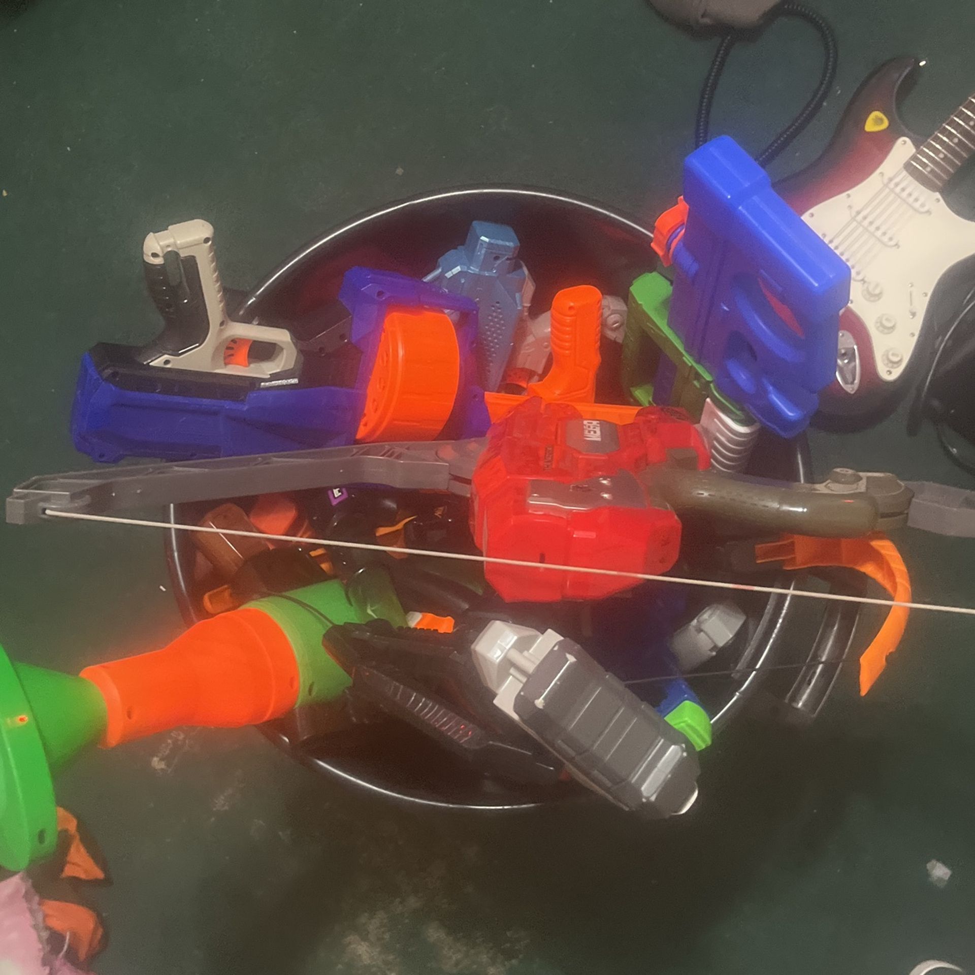 Bucket of Toy Guns