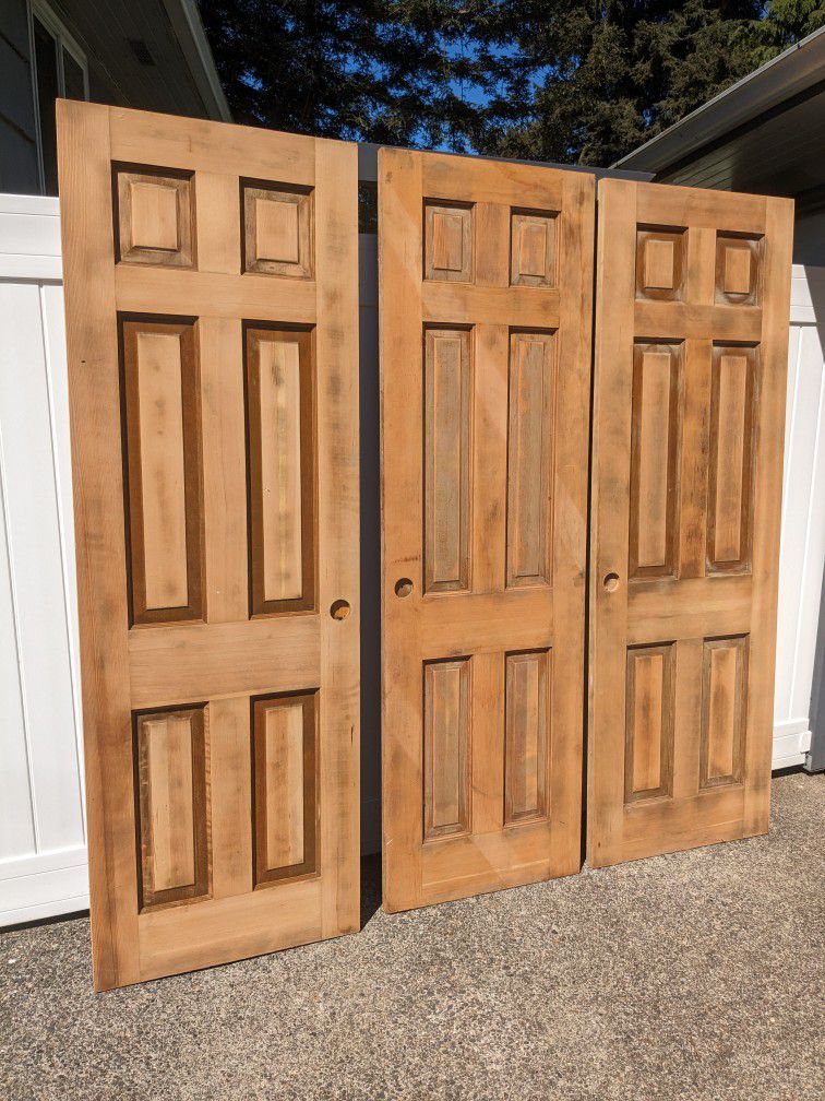 Solid Wood 6 Panel Doors 