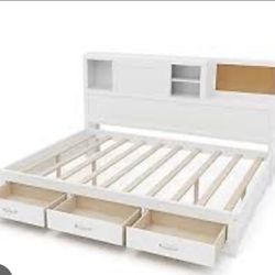 Queen Bed Frame ( Price negotiable)