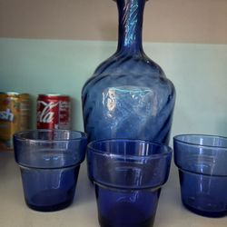 Decanter and shot glasses