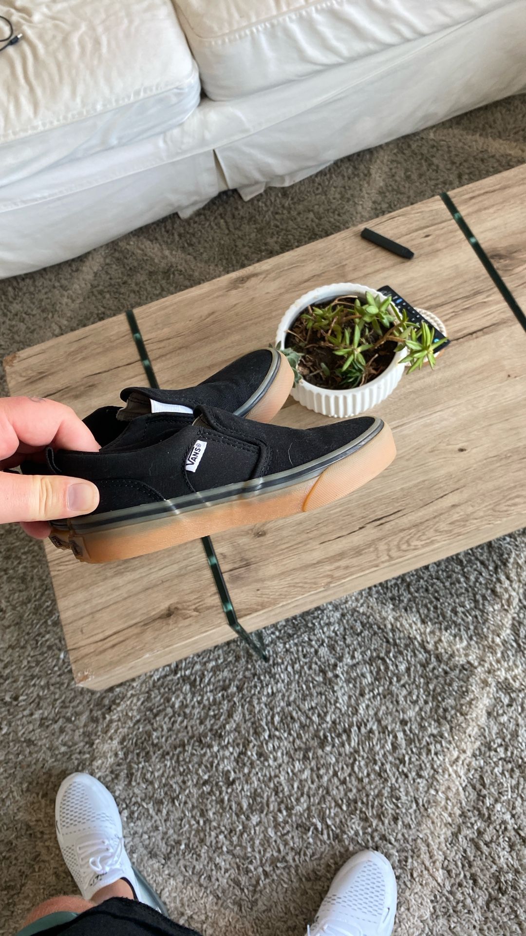Kids Slip On Vans Size 2