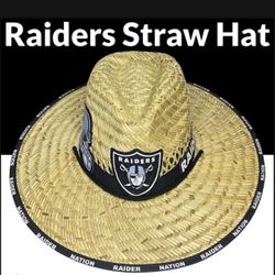 Raiders straw hat (Great Father’s Day Gift 🎁) Same Day Shipping If Paid By 3pm (I Also Have Other Team’s)  