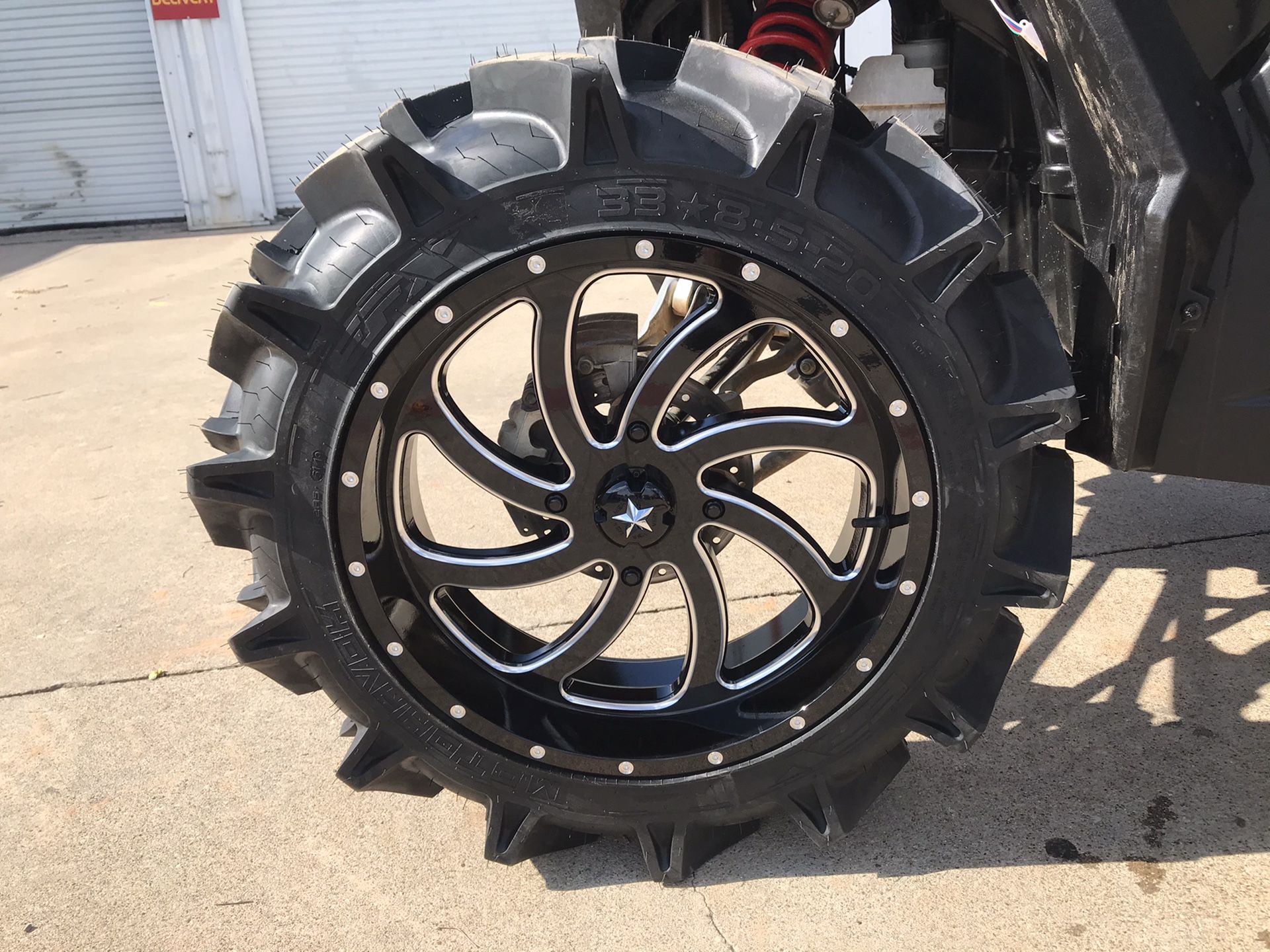 20” rims and 33” tires Polaris lug nut pattern 4x156