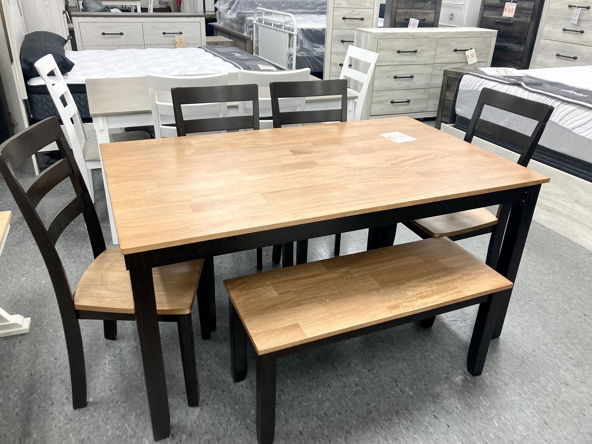 New Table / 4 Chairs / Bench