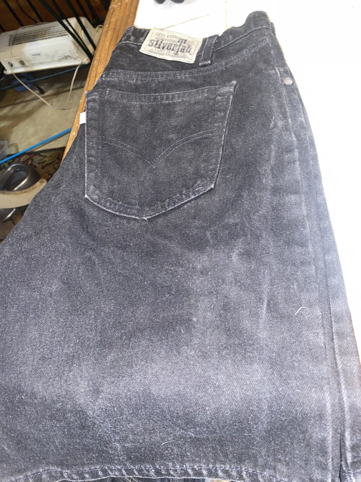 Levi’s silver tap shorts