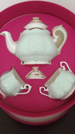 Vintage Royal Albert "Polka Rose" Fine Bone China Tea Set