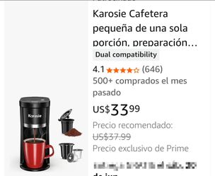 Linda y practica cafetera