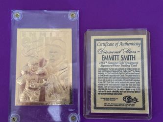 23k gold Emmitt Smith Card!!!