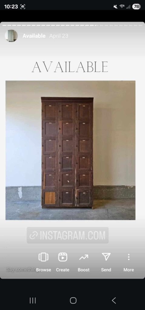 Antique Wooden Lockers