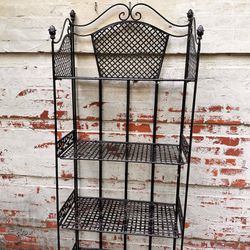 Outdoor Black Shelf/plant Holder