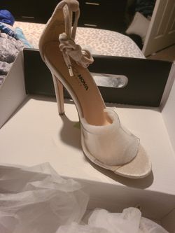 Fashion Nova Beige Lace Up Shoes 