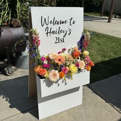 Flower box | Welcome sign | Wild Flower Theme