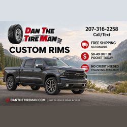 Cheap New 20x10 Custom Rims, $0-49 Down, No Hard Credit Check Financing