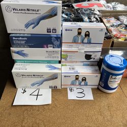 Disposable Gloves $4. A Box.  All Sizes Available 