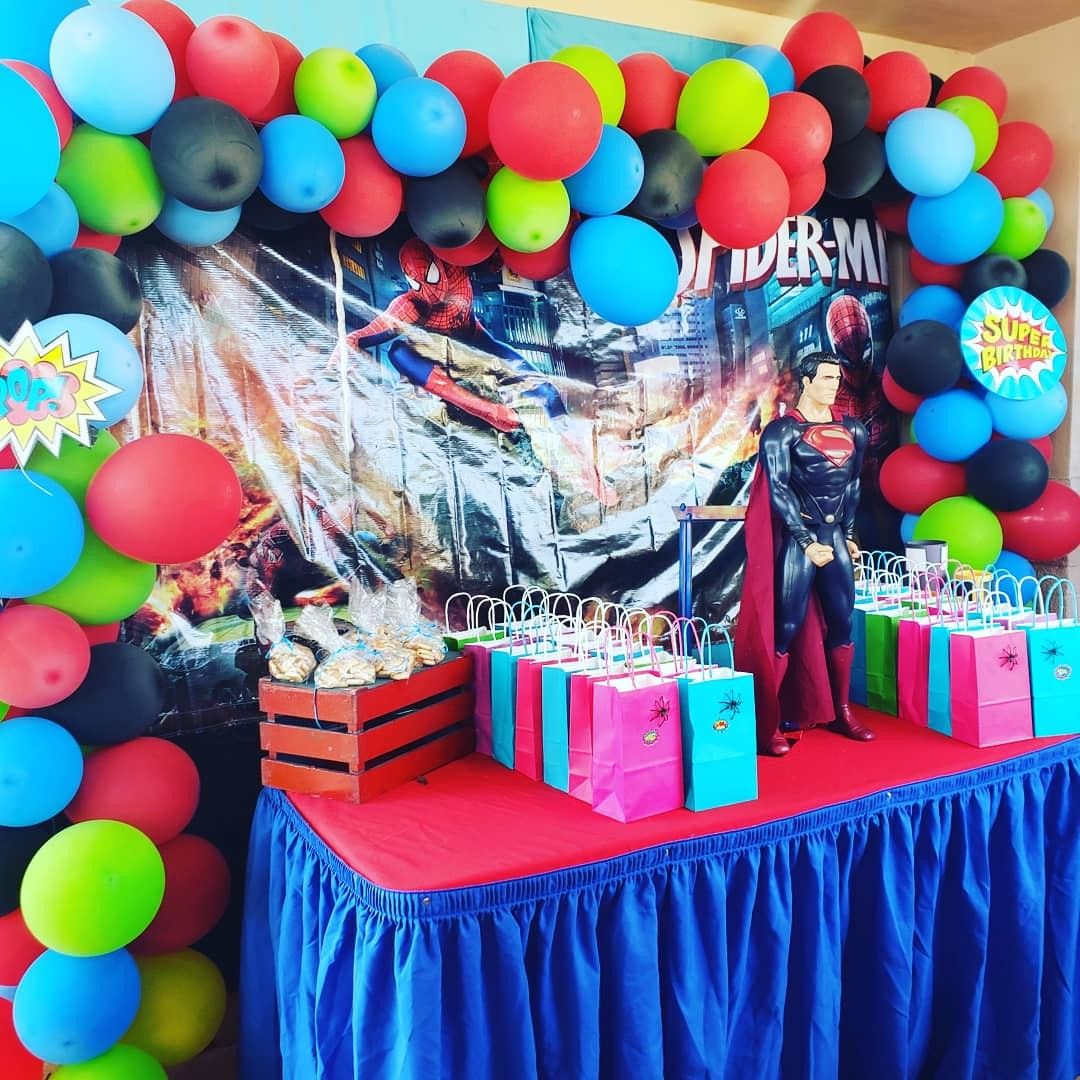Spiderman party decoration