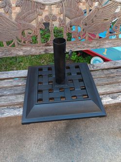 Heavy Duty Steel Hampton Bay Outdoor Patio Umbrella Base Holder Stand