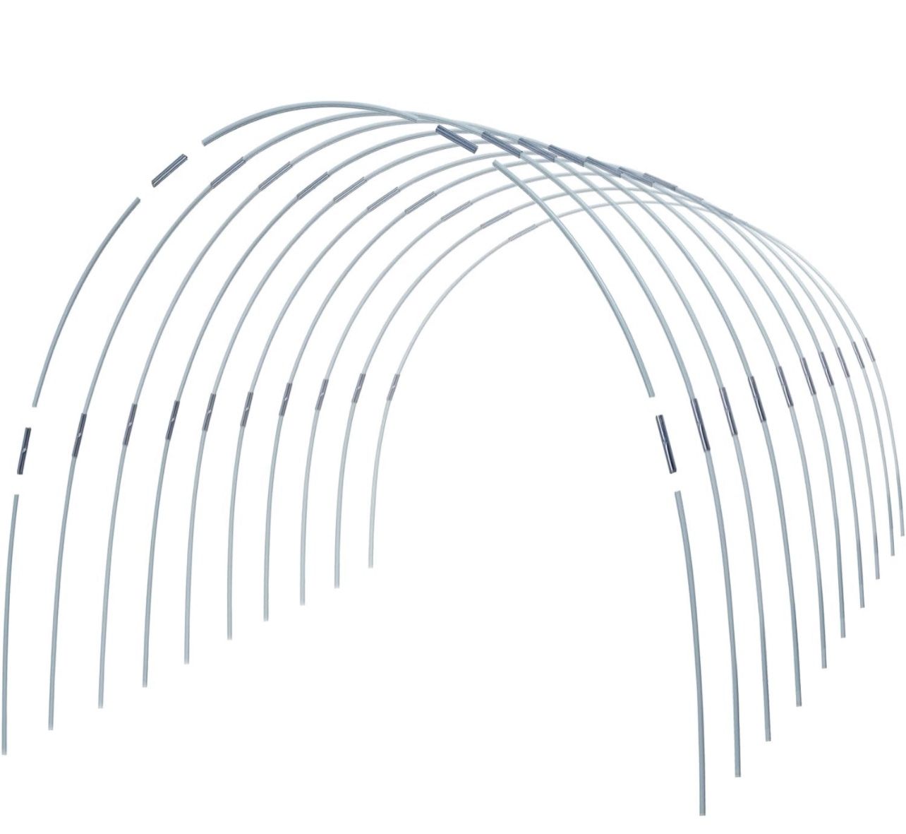Greenhouse Hoops for DIY 1.5-3ft Wide Grow Tunnel, 50 Pieces, White