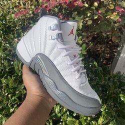 Jordan 12 Retro White Dark Grey ( Gs )