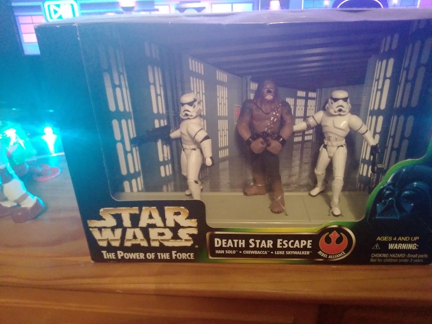 Star wars death star escape with action figures. $25 obo