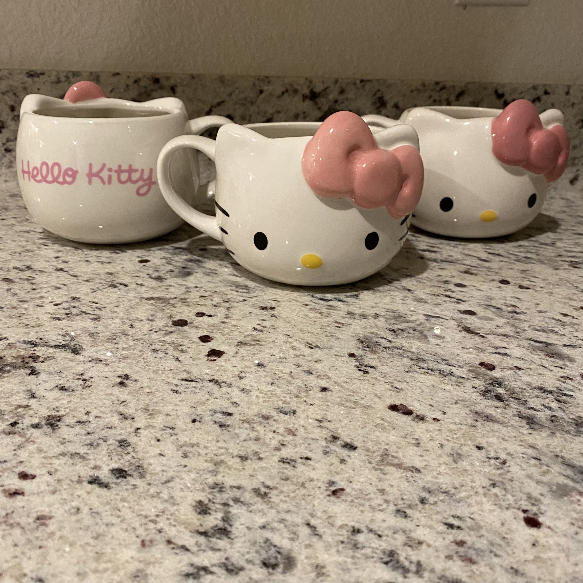 (3) Ceramic Hello Kitty Mugs