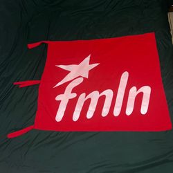 FMLN Farabundo Marti El Salvador Red Flag Banner 2004 Political
