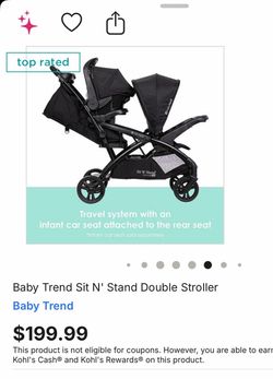 Baby trend double stroller (like new ) only used a couple times