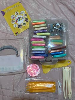 Polymer clay keychain making kit
