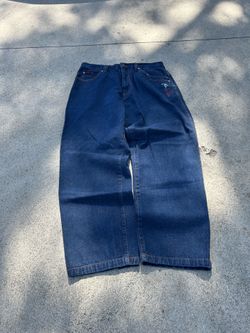 FUBU Men's Navy and Blue Jeans