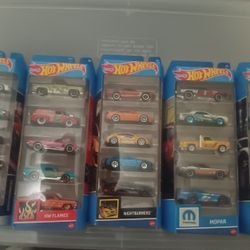 Hotwheels 5x 5pc Packs