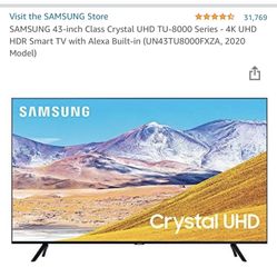 43 Inch 4K UHD flatscreen Tv