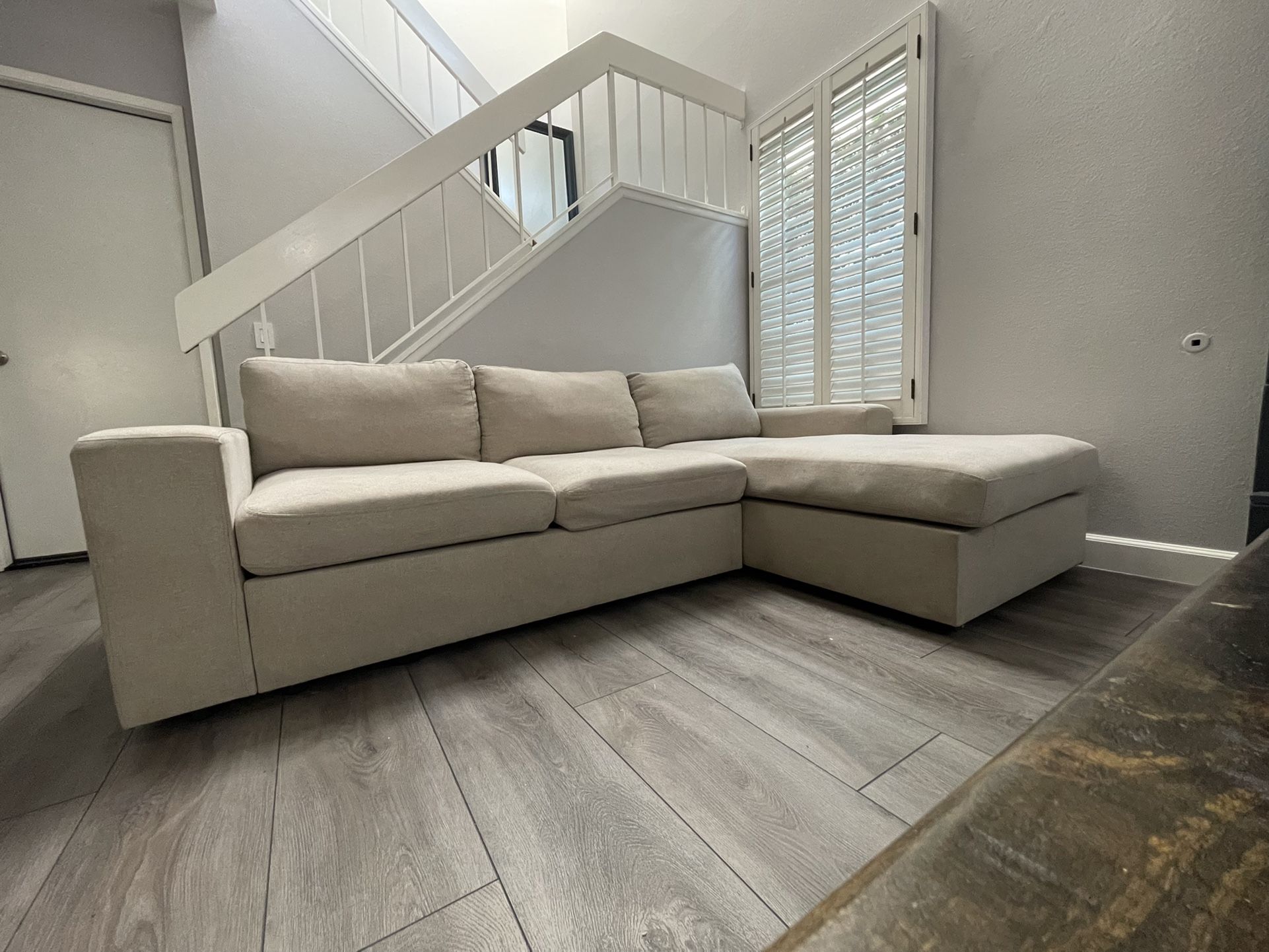 White Fabric Couch For Sale for Sale in Anaheim, CA OfferUp