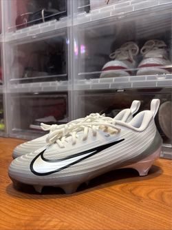 Nike Vapor Speed 3 White Wolf Grey FB3303-100 Football Cleats Men’s Sizes 8 and  8.5 NWOB
