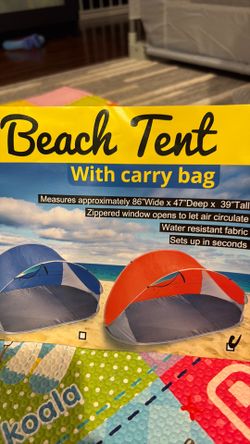 Beach tent with carry bag
