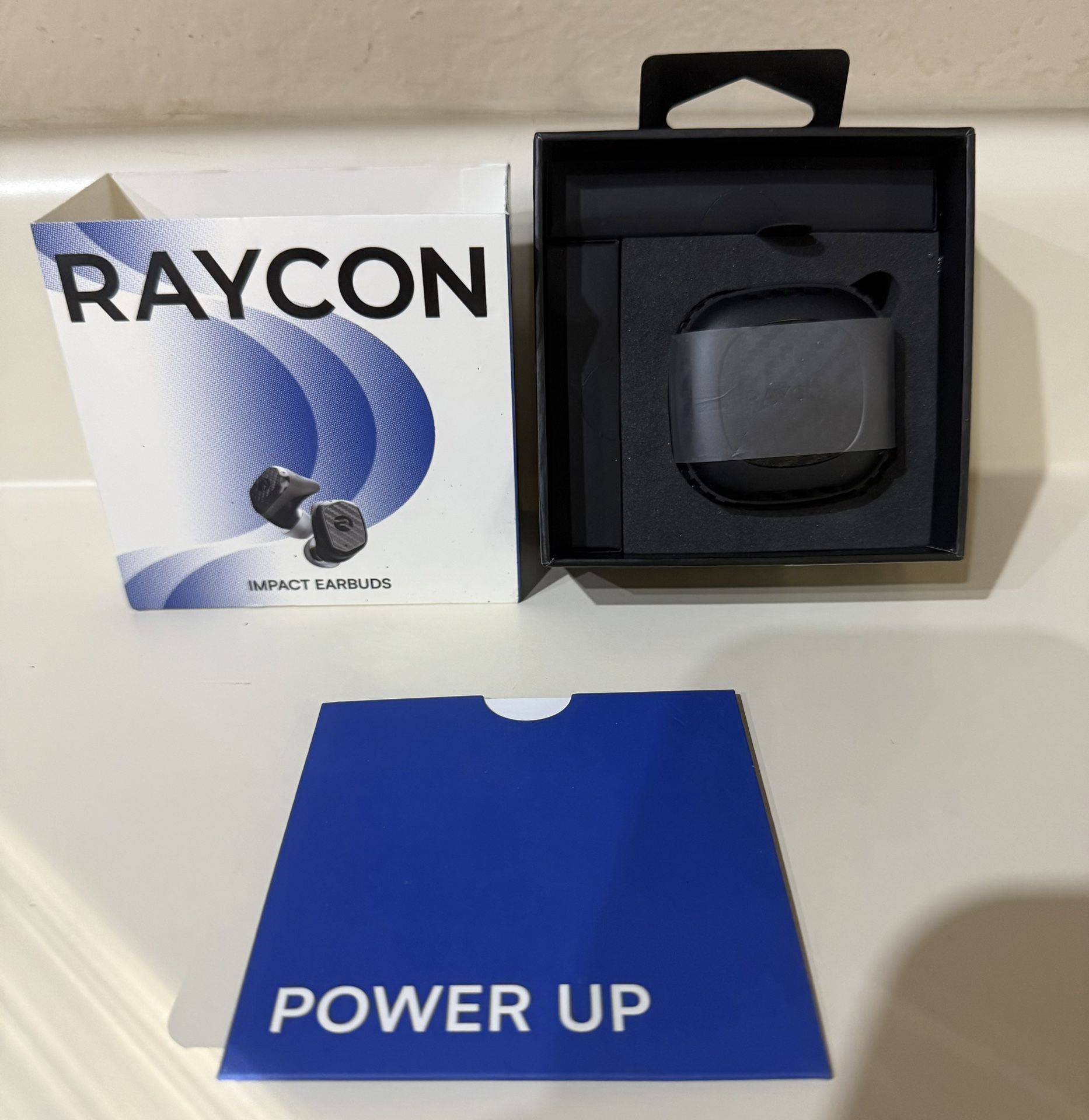 Raycon Impact Earbuds Military-Grade Impact Resistant Open Box Black