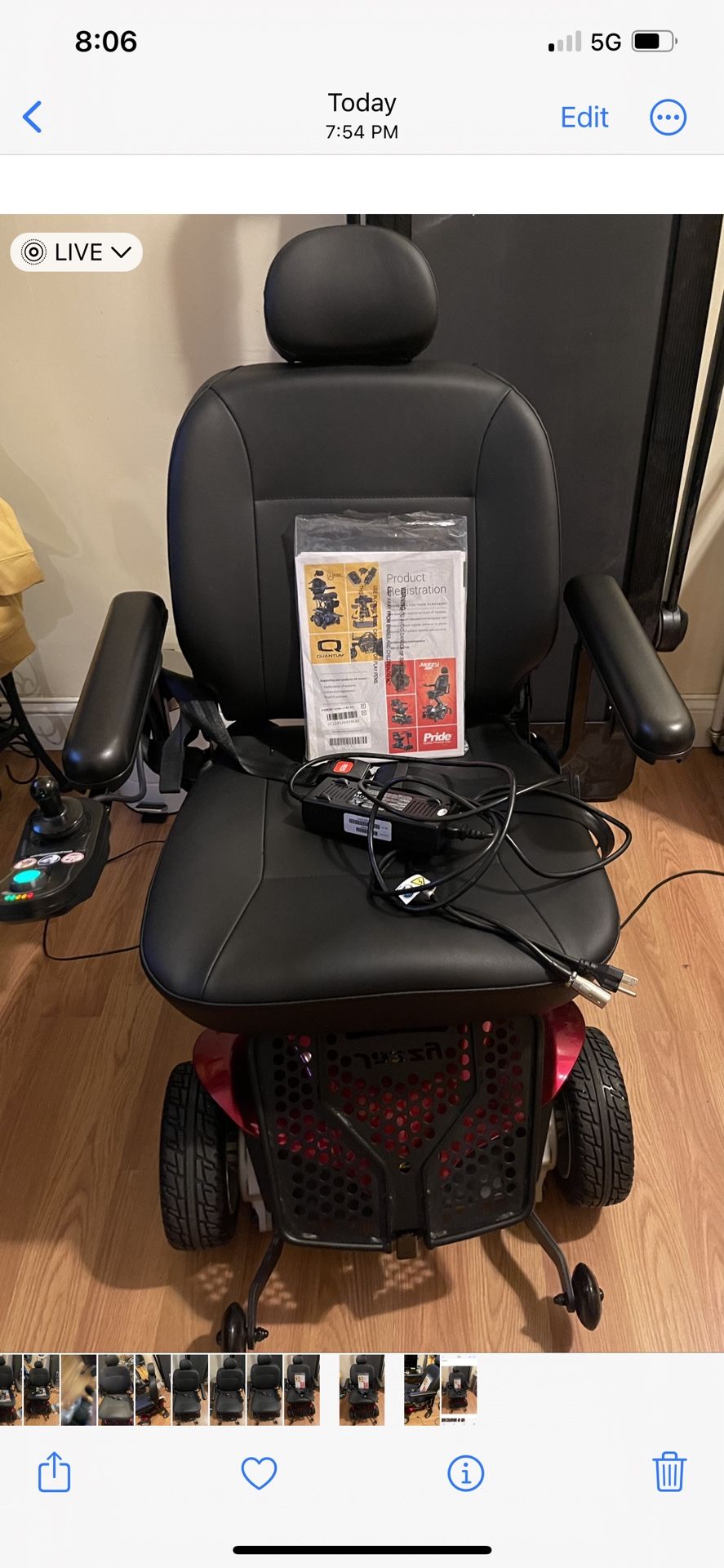 Jazzy Elite Powered Wheelchair New