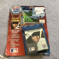 1989 Mickey Mantle New York Yankees Legends Baseball ⚾️ FLIPP TIPPS Booklet
