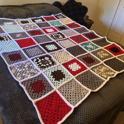 Handmade Crocheted Throw 50 X 16 