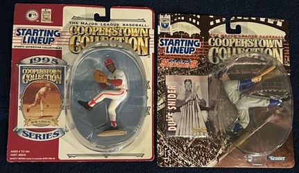 Bob Gibson & Duke Snider Starting Lineup Cooperstown Collection HOF Figures