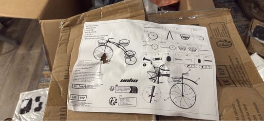 Decorative Metal Bicycle Planter Stand