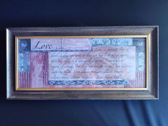 Love framed wall art
