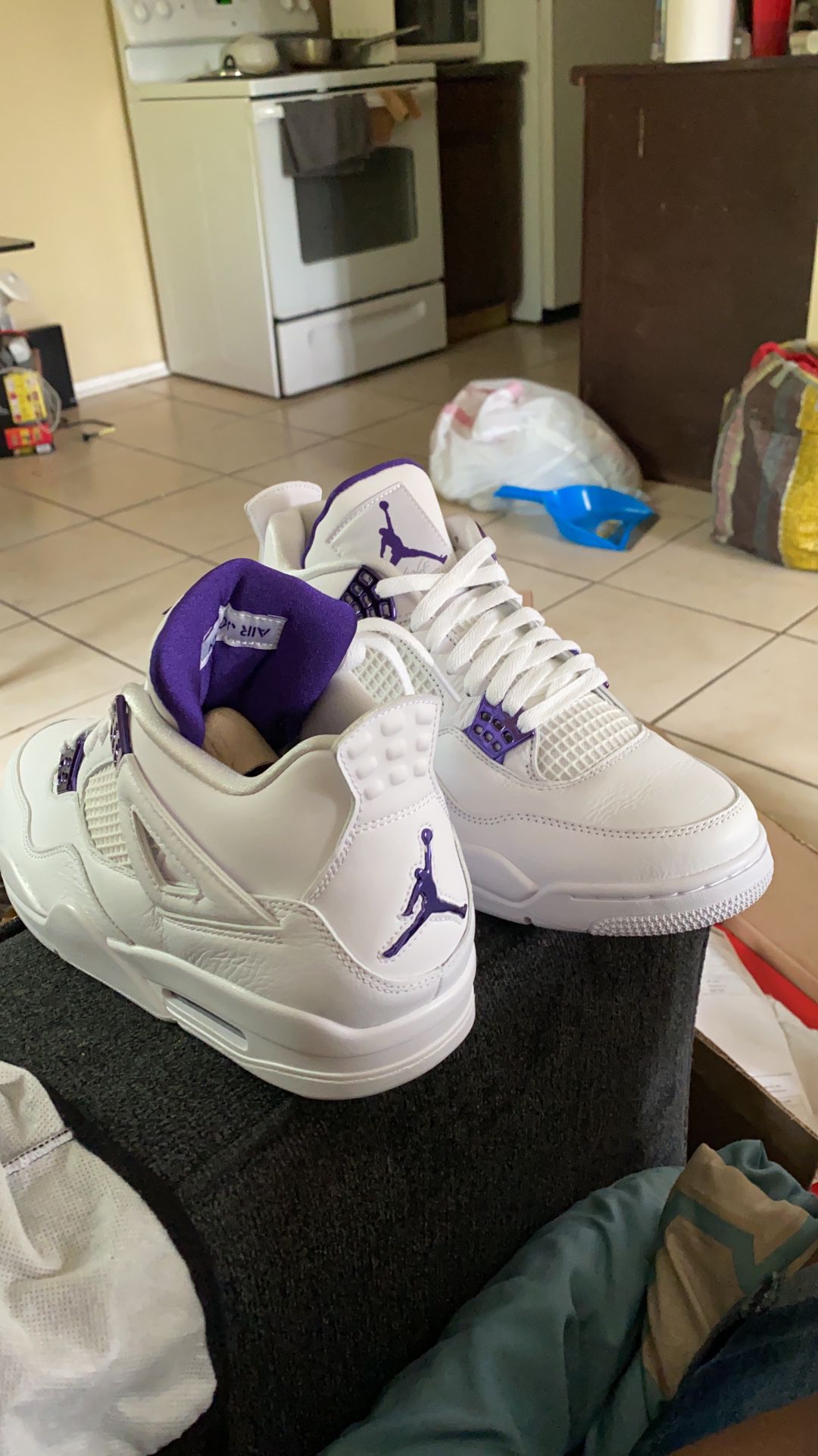 Jordan purple and white 4s