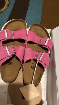 Birkenstocks pink suede  size 38