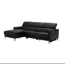 Hoffman Leather Power Reclining Sectional