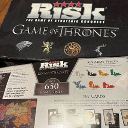 Risk Game Of Thrones Board Game Complete 