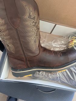 Steel toe work boot